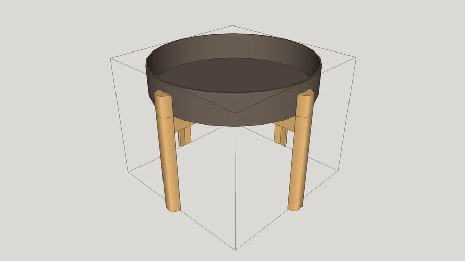 IKEA YPPERLIG Coffee Table LOW POLY