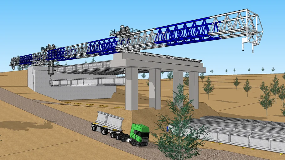 Bridge Construction Launcher Girder