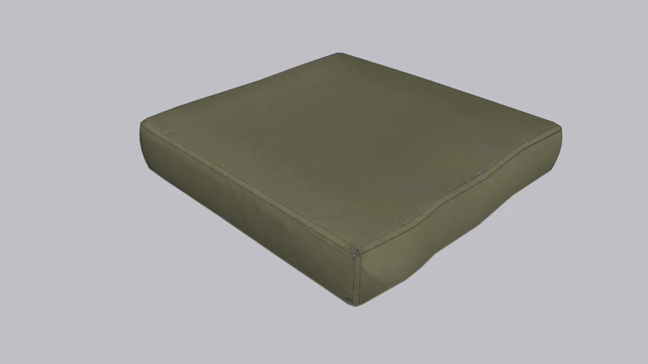 square piped cushion