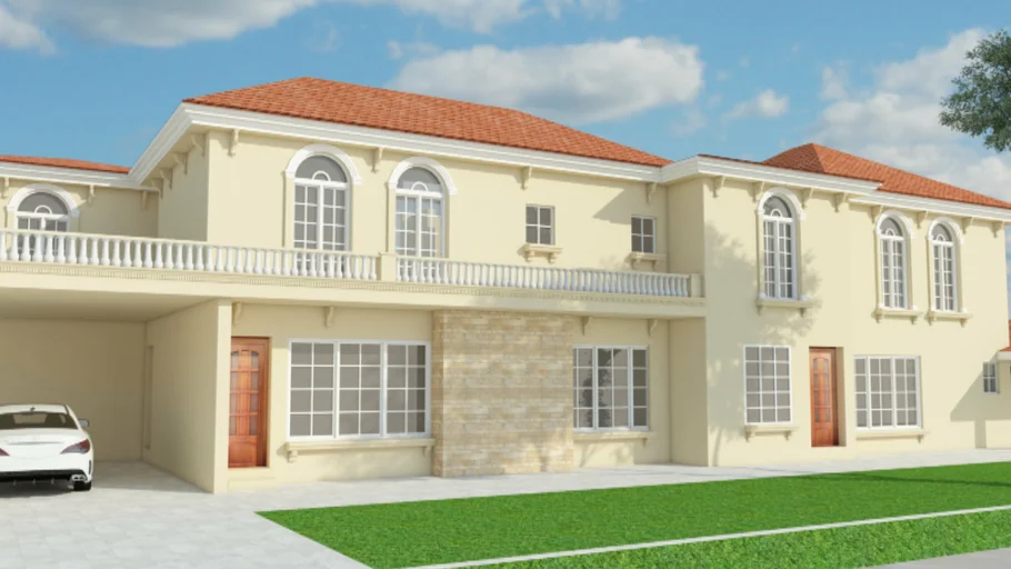 VILLA ARCHITECTURE DESIGN -Vray Ready