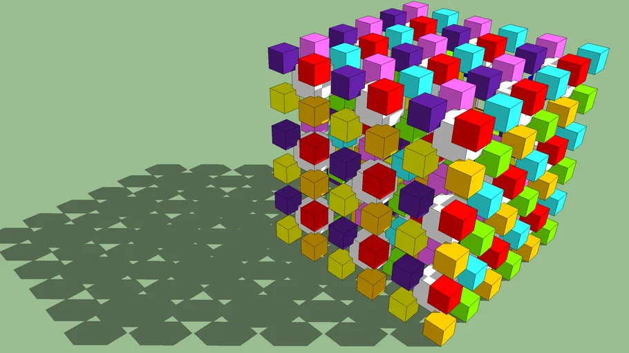 3D Cube - 3 Sketchup