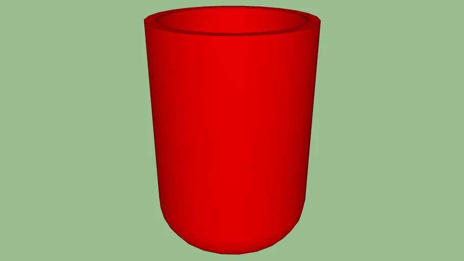 Red Pot 32" x 19.5"