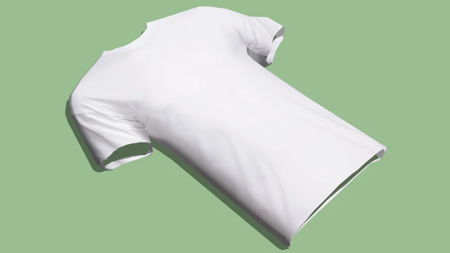 Low-Poly White T-Shirt {337Kb}