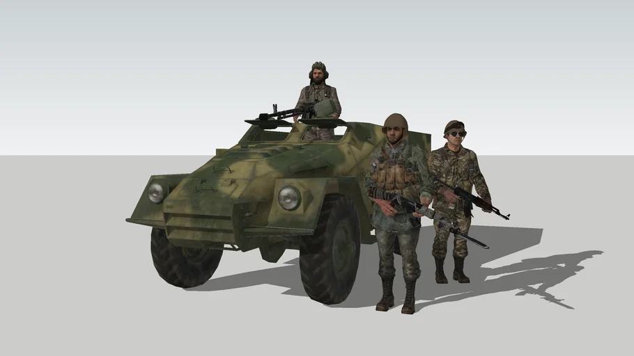 Arab BTR-40 Personnel Carrier Set 01