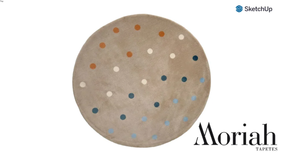 Tapete Quarto Infantil Redondo Ah Mar Bubbles - Moriah Tapetes