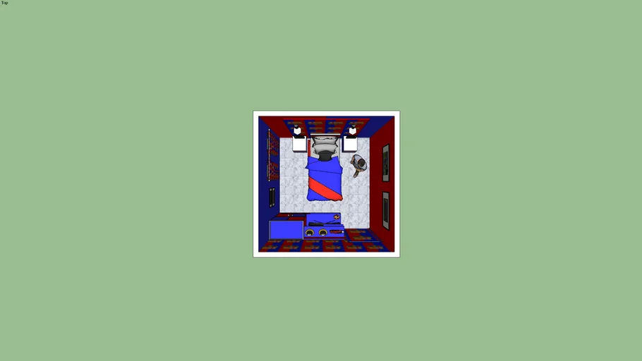 DESAIN INTERIOR KAMAR MOTIF BARCELONA BY KUSWANTO ARSITEK