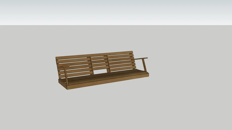 Wooden bench