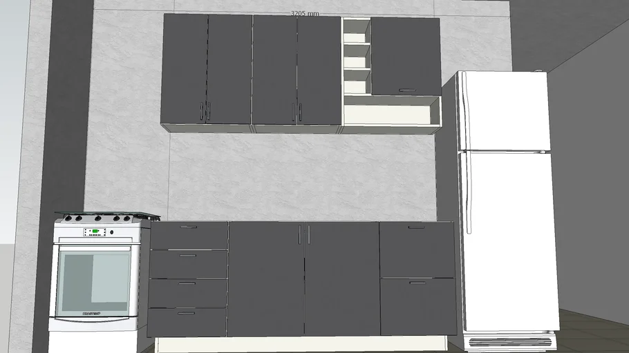 Cocina gris