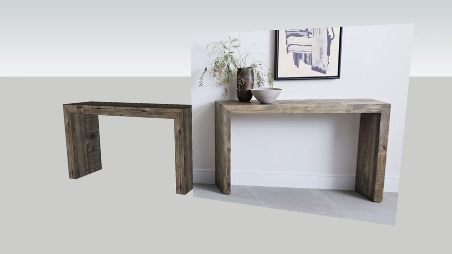 WEST ELM RECLAIMED WOOD CONSOLE TABLE