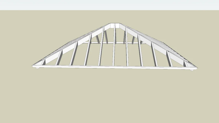 Estructura para techo de madera