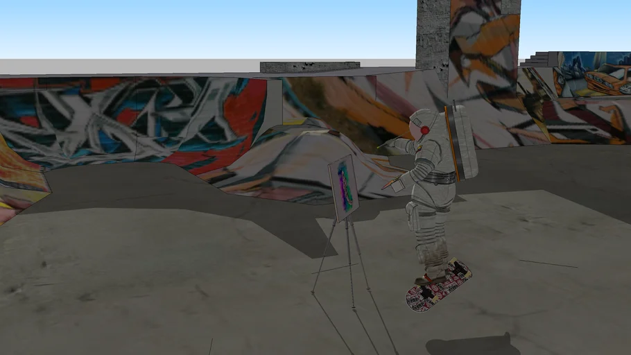 skatepark astronaut