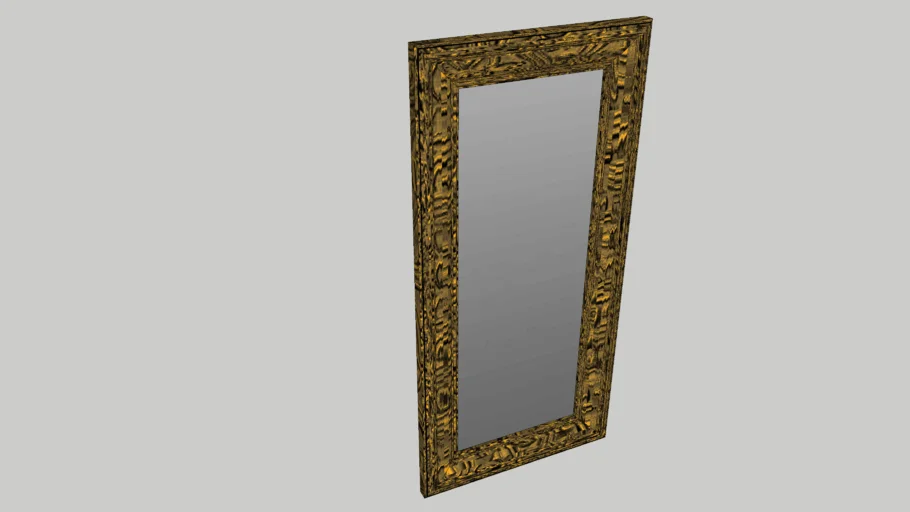 large gold framed mirror