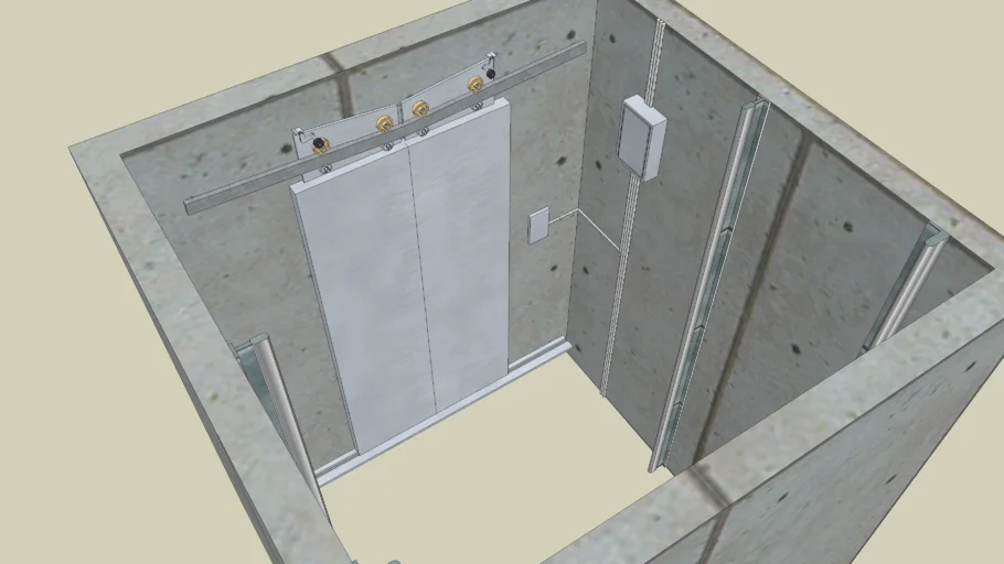 Elevator shaft 1 section Лифт шахта 1 секция