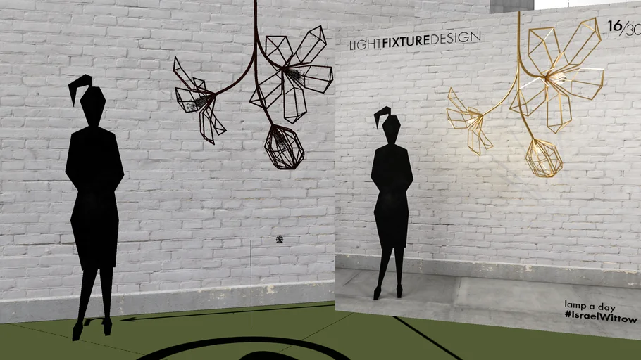 Design Modern light fixture BY Israel Wittow Nu. 16