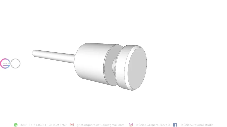 Soporte tipo Boton escaleras IM 2201-06-07 INOMAX
