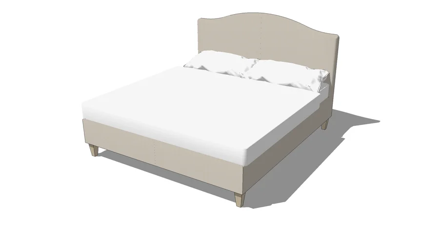super kingsize bed with upholstered head board