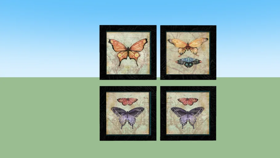 butterfly wall art