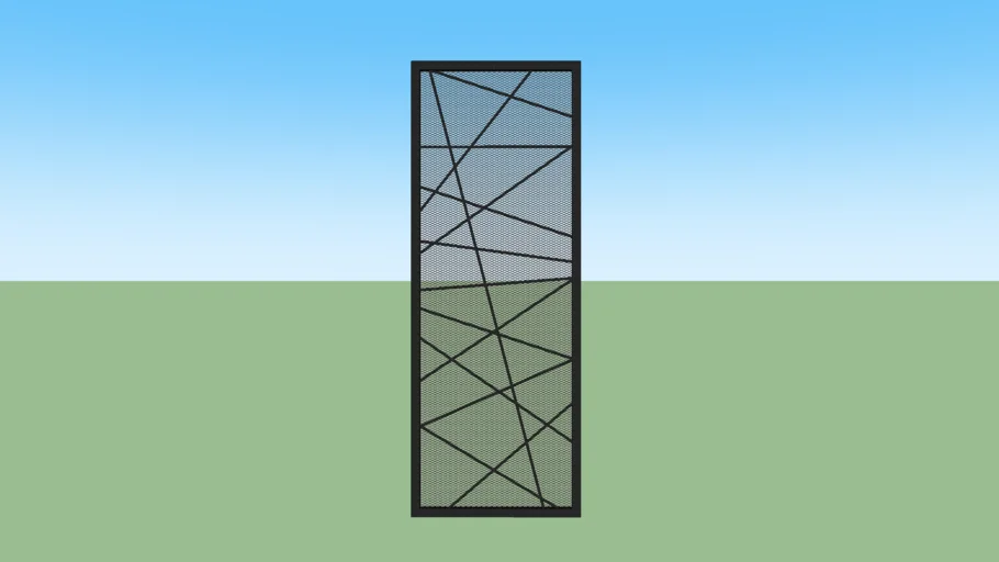 Modern door fence