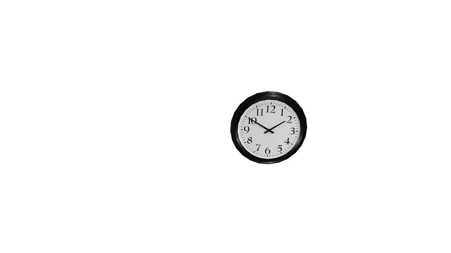 IKEA BRAVUR wall clock 59cm, black