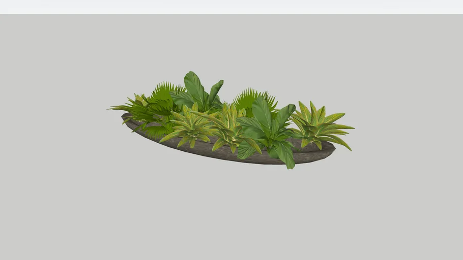 Arranjo de mesa tropical