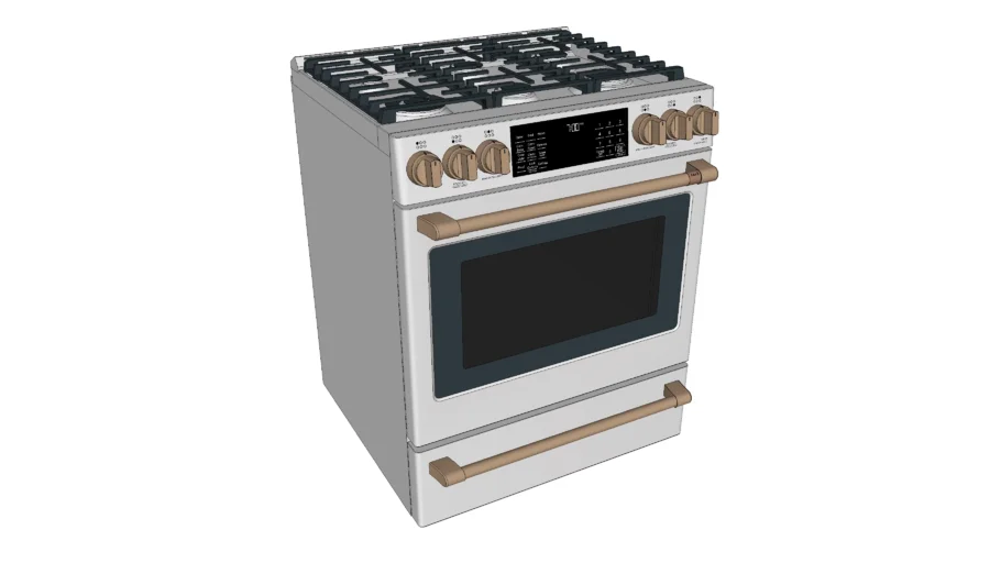 Café™ 30" Smart Slide-In, Front-Control, Gas Range with Convection Oven