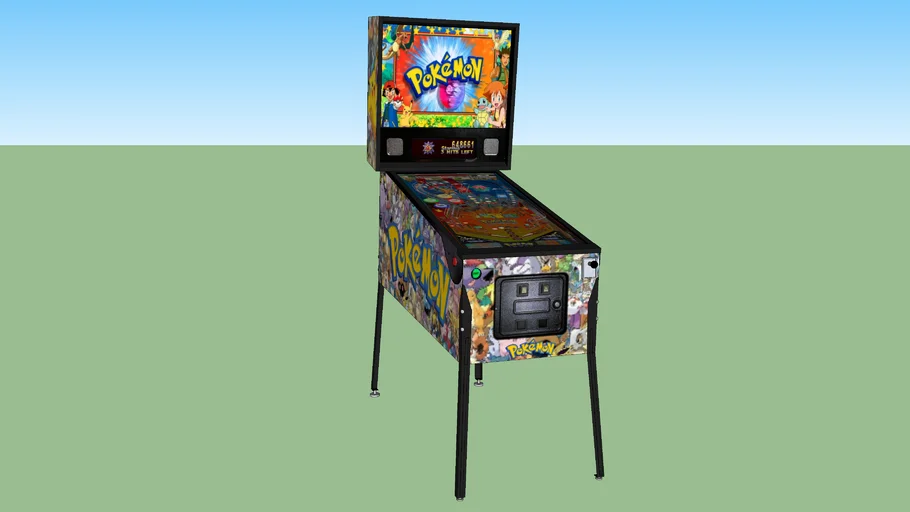 Pokémon (VPX) Pinball Machine (Pub-Pack Edition) | 3D Warehouse