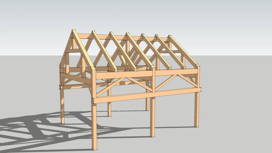 Timber frame | 3D Warehouse