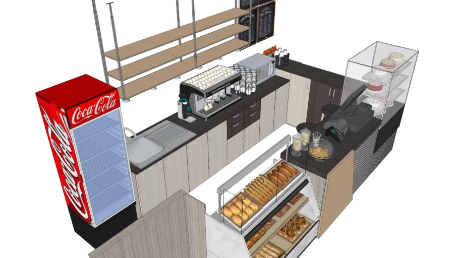 Coffee Counter with Sink