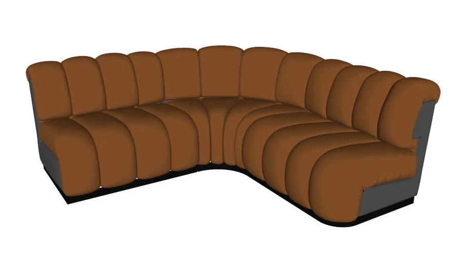 Restaurant Modular Sofa 3DSKY