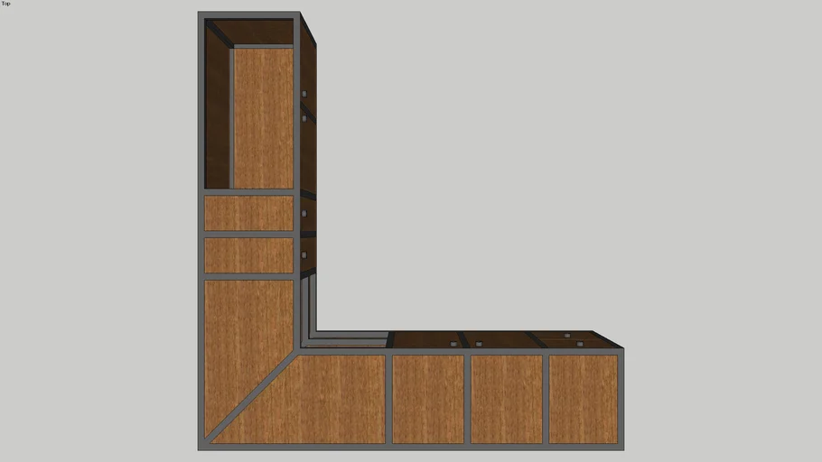 LETTER "L" KITCHEN SET