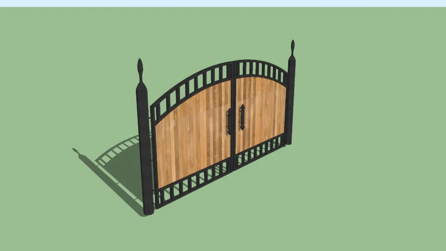 Modern iron gate