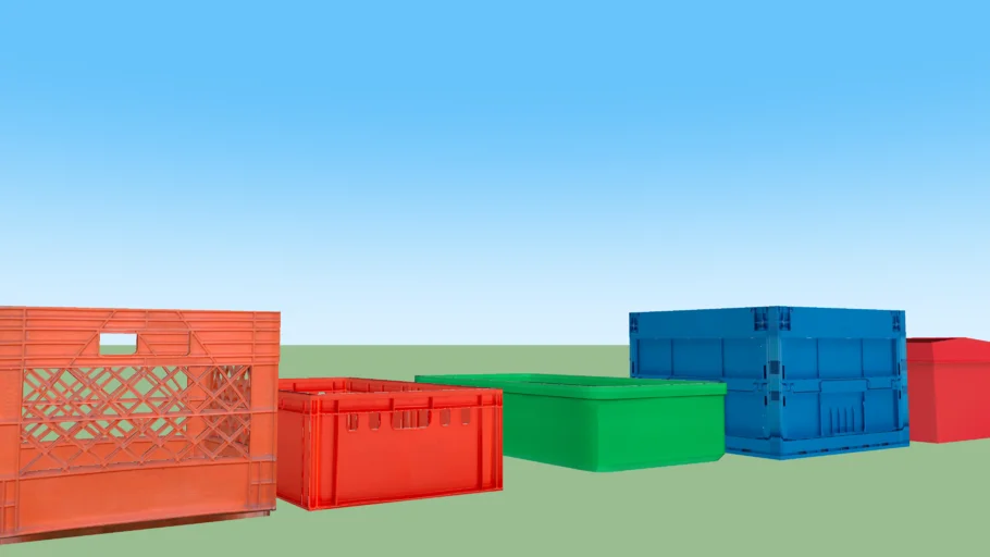 Plastic crate set 2