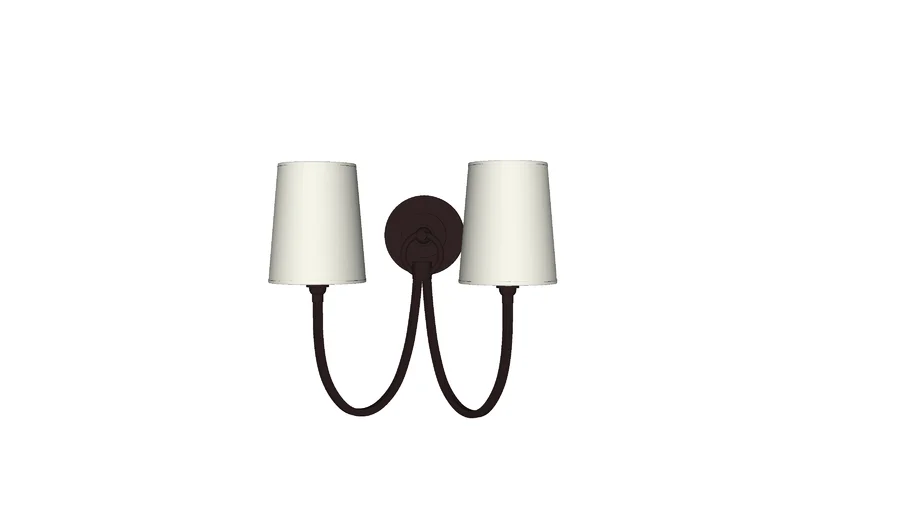 Reed Double Sconce