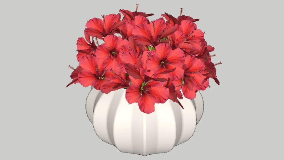 Vasinho de Flores Vermelhas