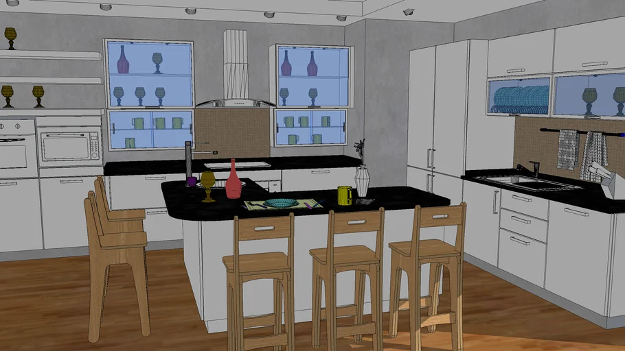 Kitchen Sample K0 | 3D Warehouse