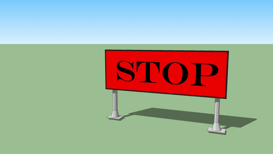 Stop sign board