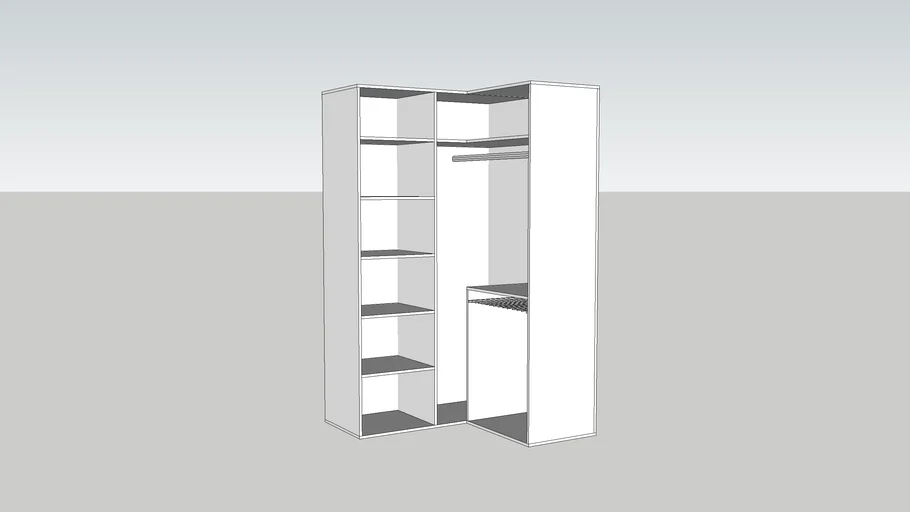 Dressing angle 150x140x250cm.