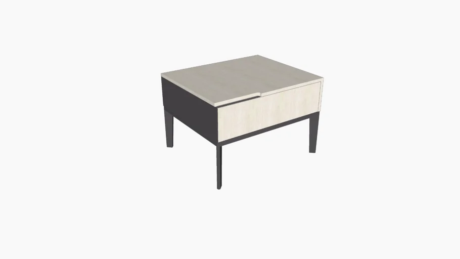 Natuzzi Mondrian Bedside Table Handle Dx 60X50 H40 - B002