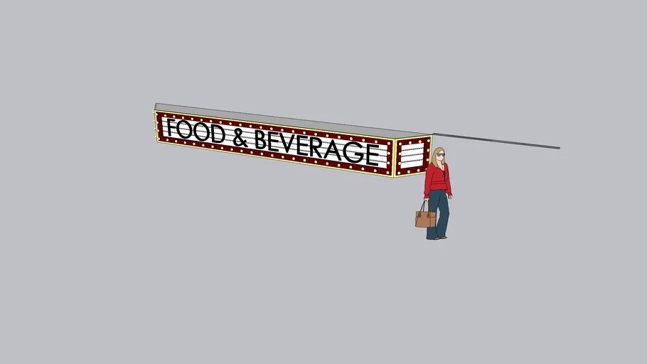 VINTAGE CINEMA THEATER LIGHT BOX SIGN