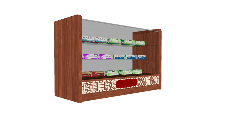 药店展柜SU模型-www.1skp.com