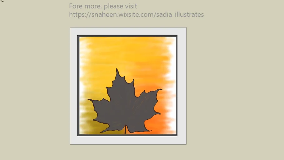 Maple Leaf Painting Wall Art Decor