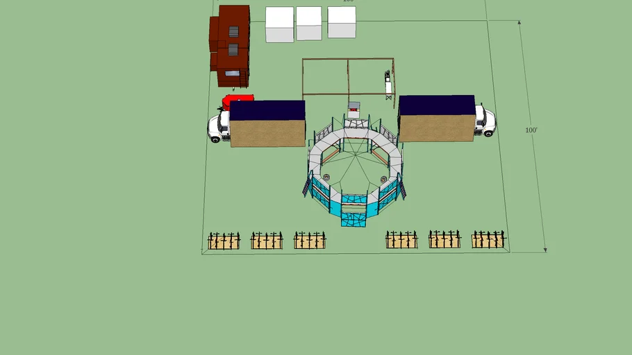 BRC Rep Camp Layout of Things That Kind of Exist | 3D Warehouse