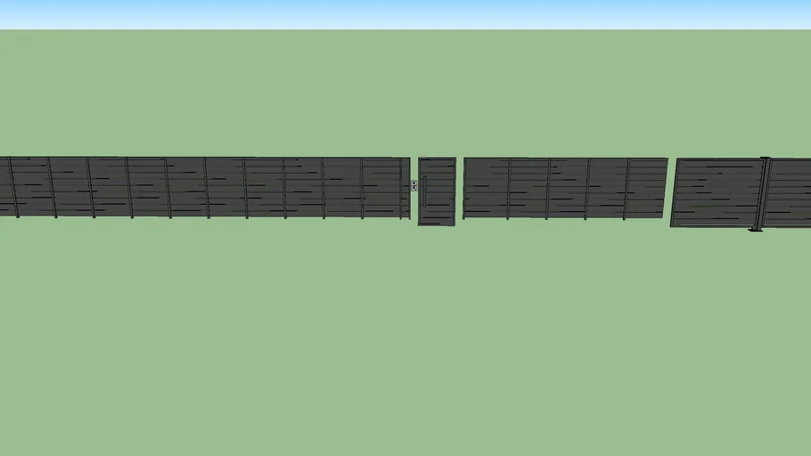 Modern fence