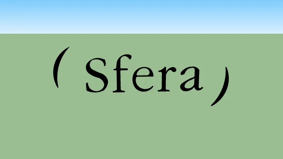 (Sfera) logo 3d negro