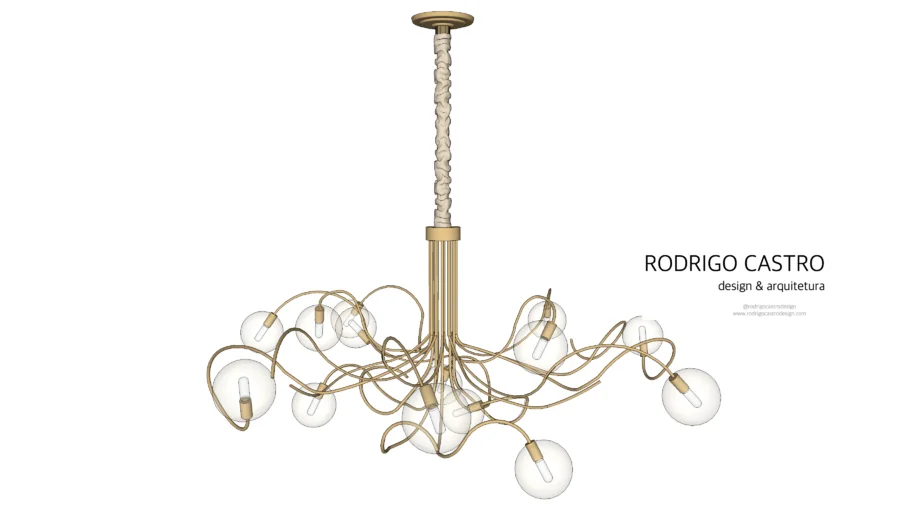 Lustre Salice Helizart 110cm