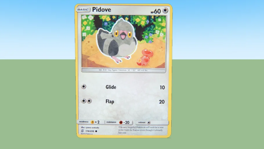 Pokemon card basic Pidove hp 60