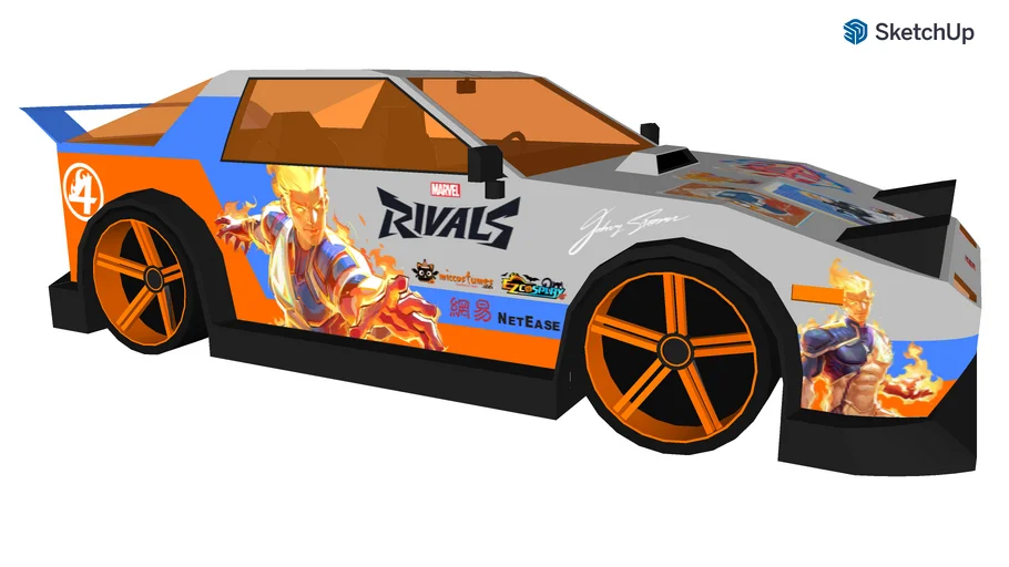 Marvel Rivals Human Torch Car | 3D Warehouse