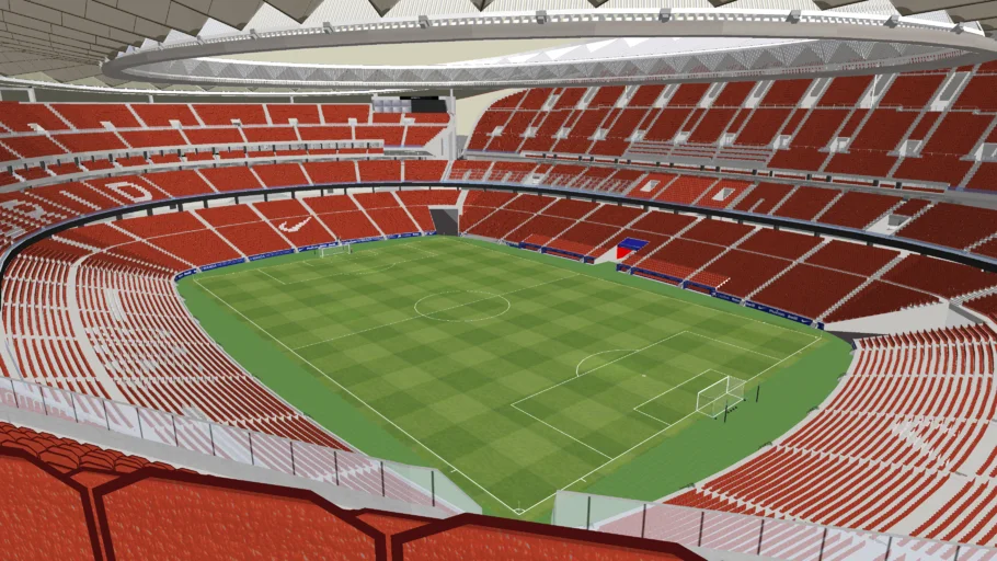 Wanda Metropolitano Stadium: (with basic interior)