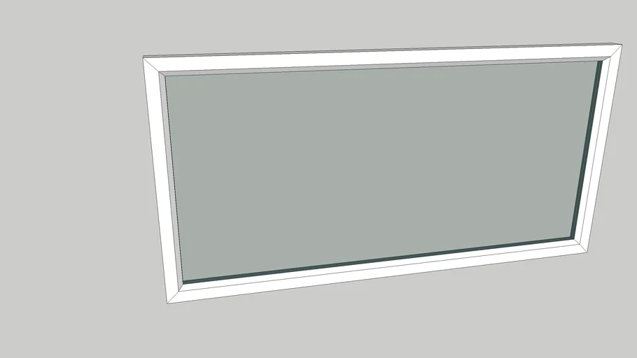 Simple 3D Window With Two Sheets Of Glass