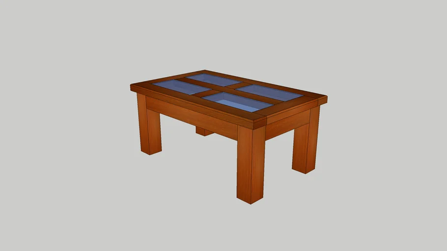 Mesa de Centro con Cristales
